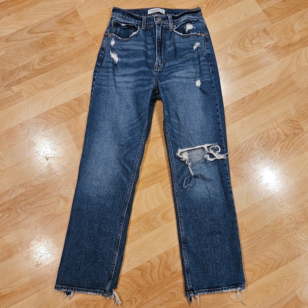 Abercrombie & Fitch Jeans Womens 2 The Ankle Straight Ultra High Rise Curve Love